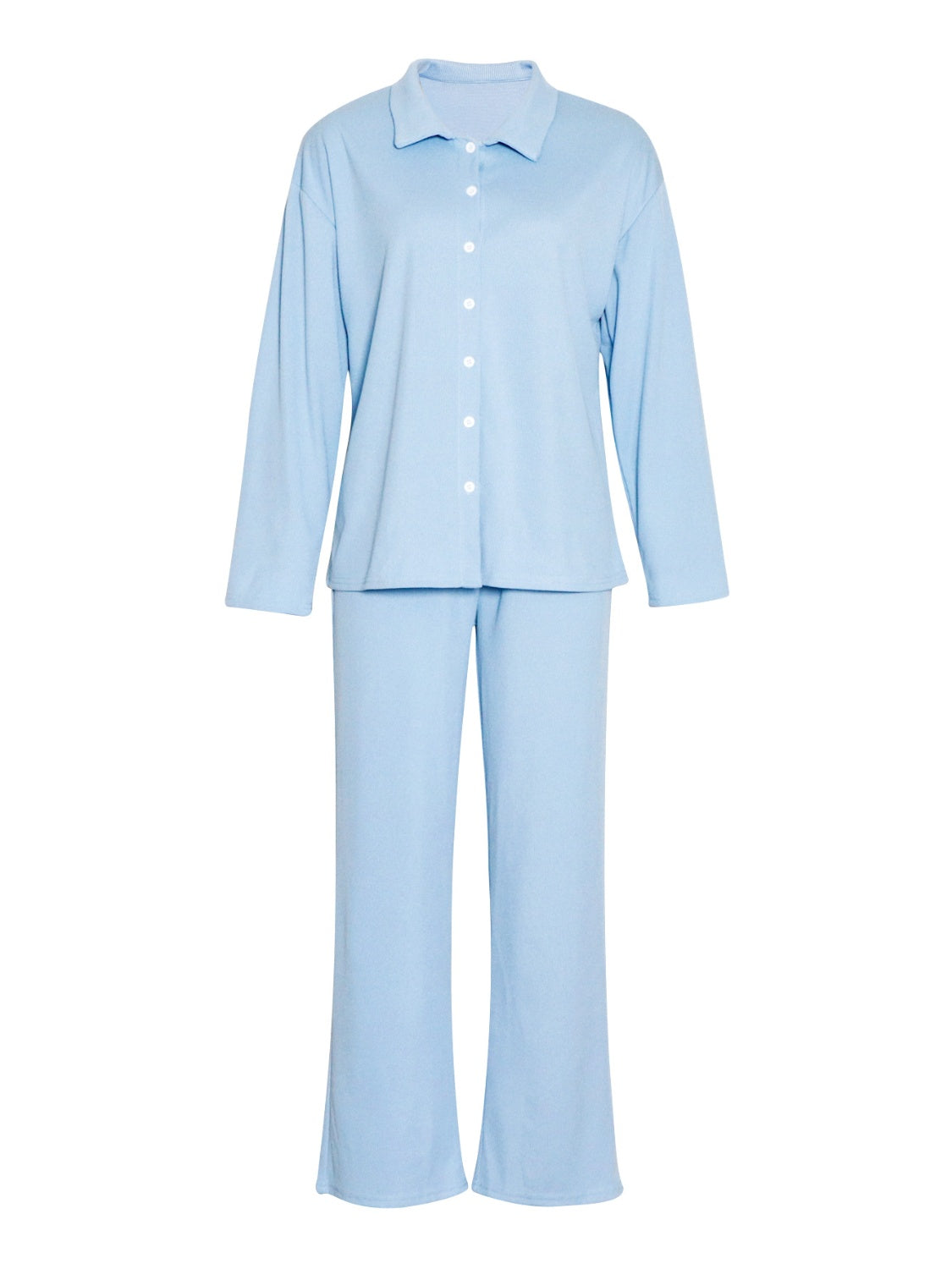 Conjunto de pantalón con cordón y blusa de manga larga con cuello alto