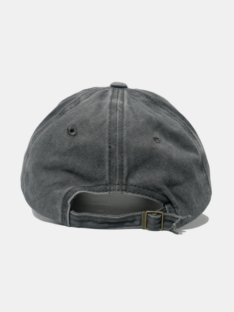 Gorra de béisbol de algodón lavado con corazón bordado