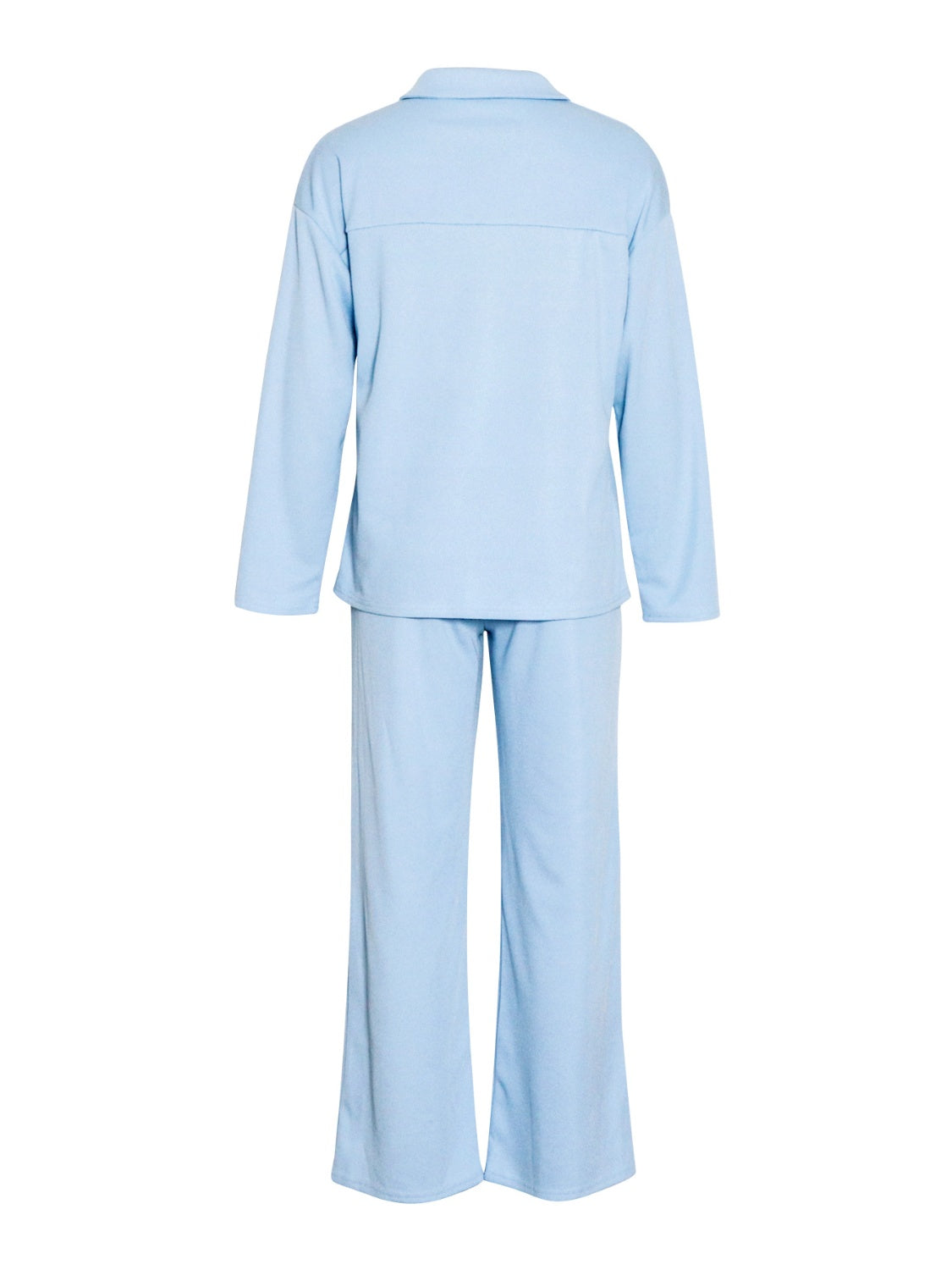 Conjunto de pantalón con cordón y blusa de manga larga con cuello alto