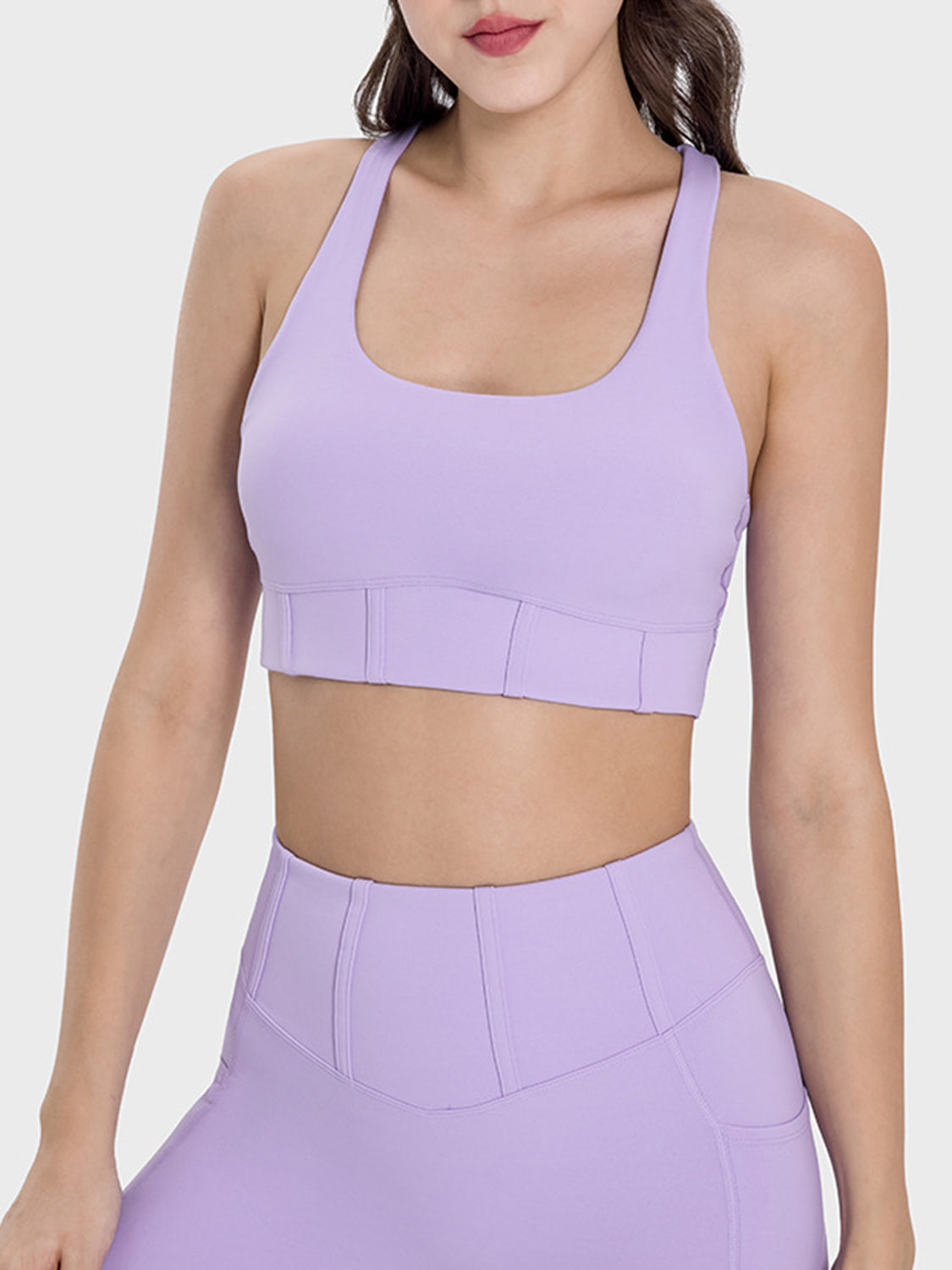 Camiseta deportiva con tirantes anchos y escote cuadrado Millnia
