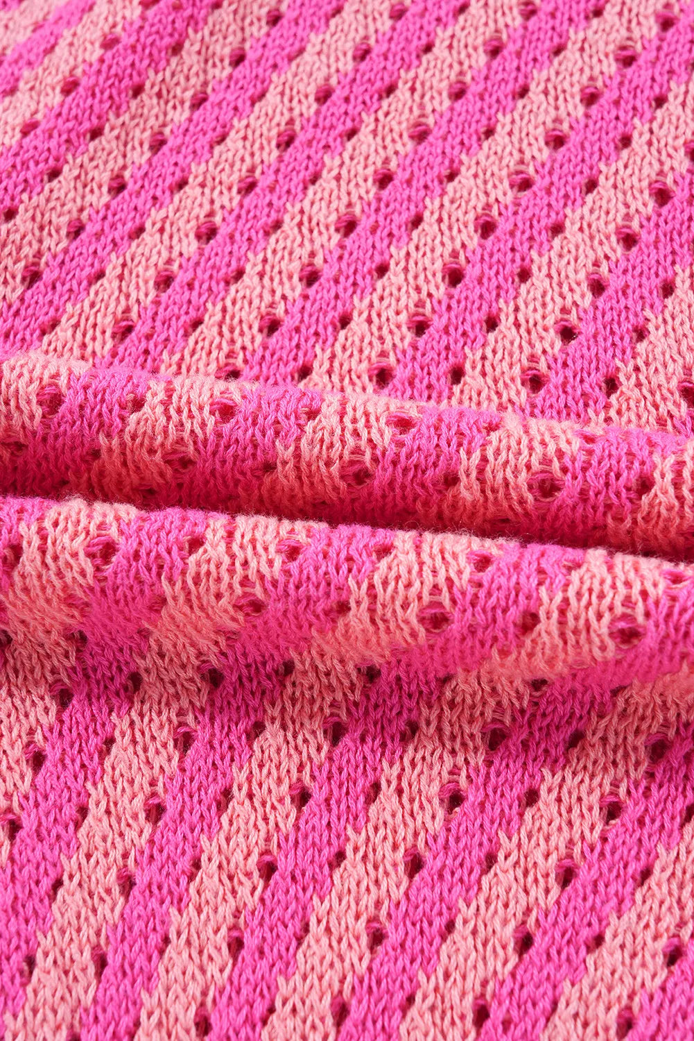 Cárdigan de rayas con cuello en V y botones