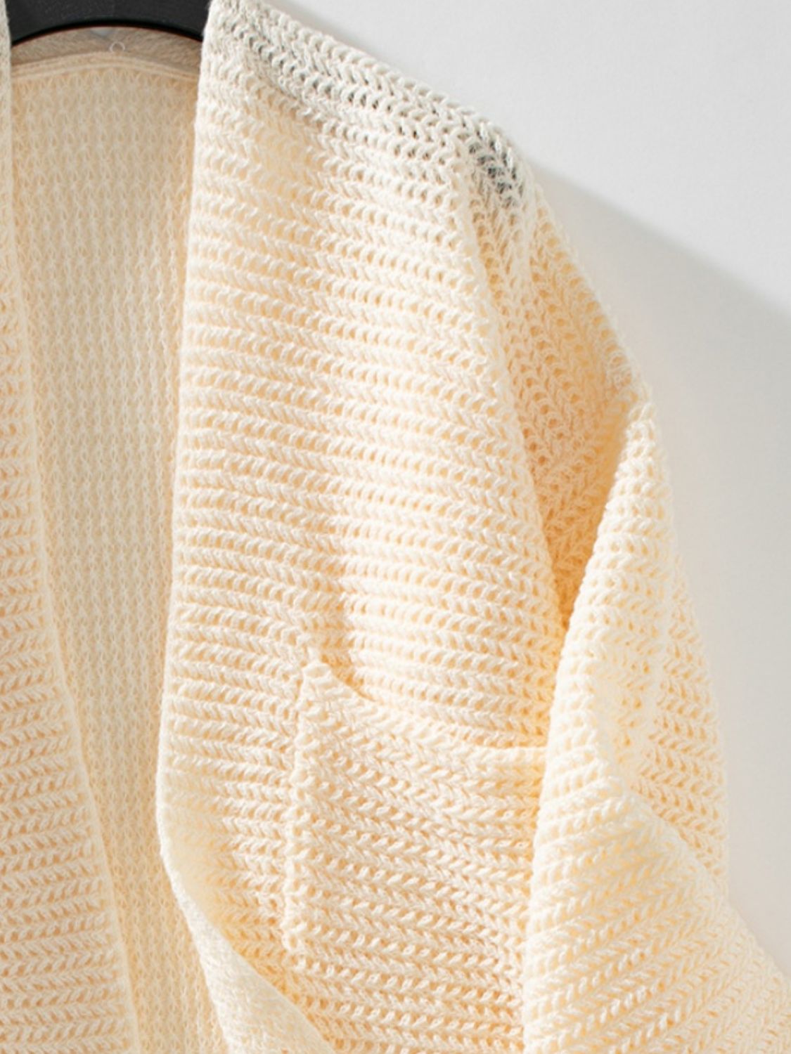 Cárdigan de manga larga con frente abierto