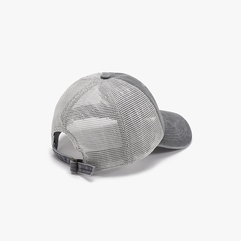 Gorra de béisbol ajustable de malla transpirable