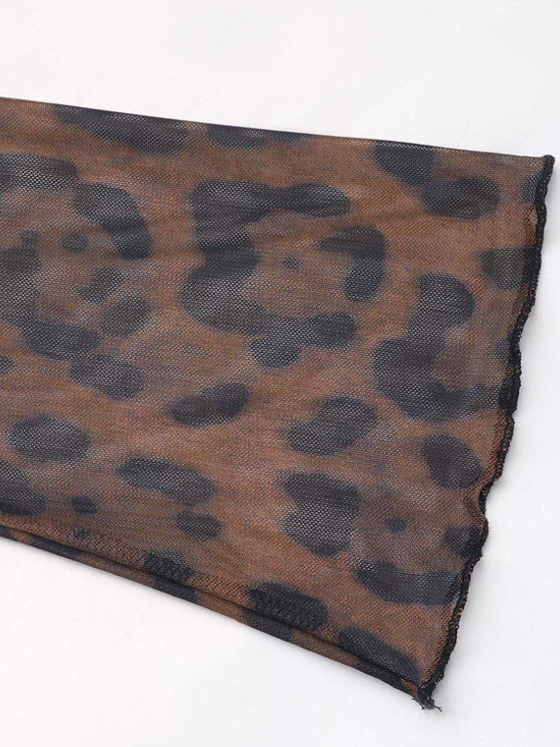 Body de encaje con escote en V y estampado de leopardo Perfee