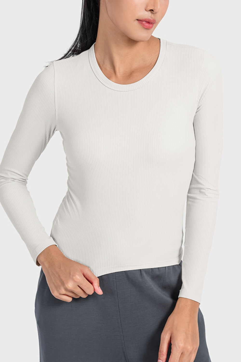 Camiseta deportiva de manga larga y cuello redondo Millnia