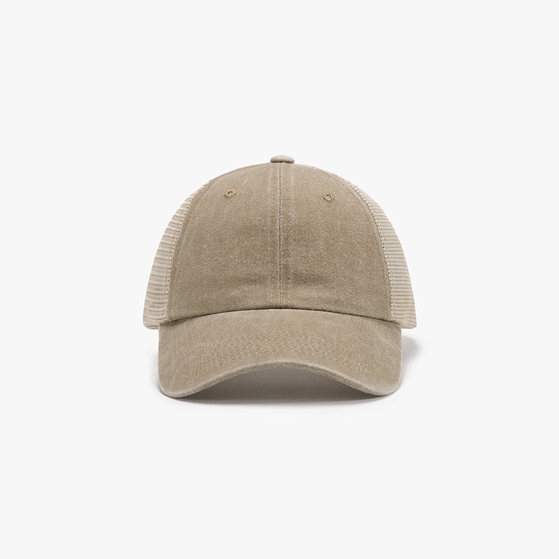 Gorra de béisbol ajustable de malla transpirable