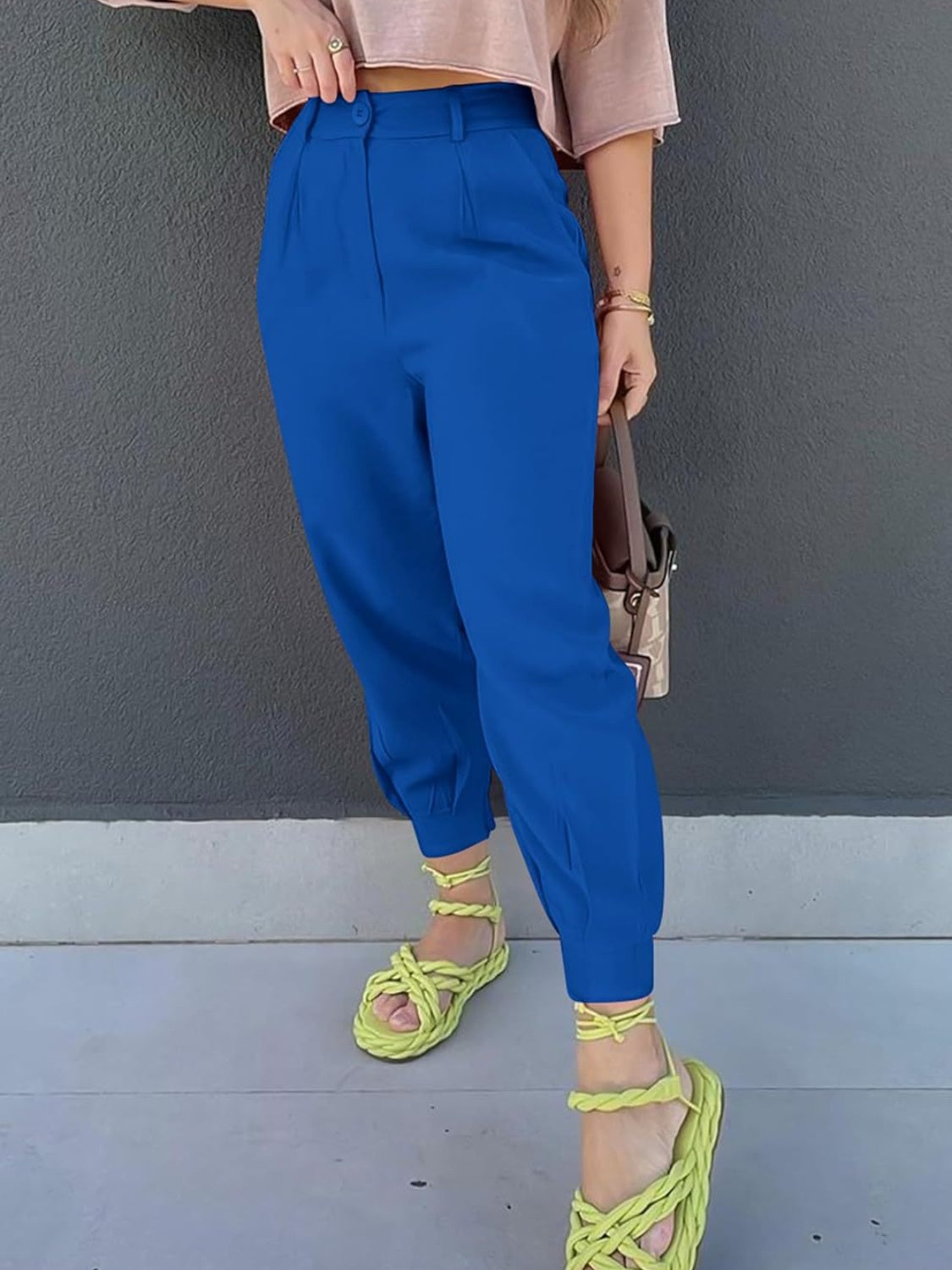 Pantalones cortos de cintura alta