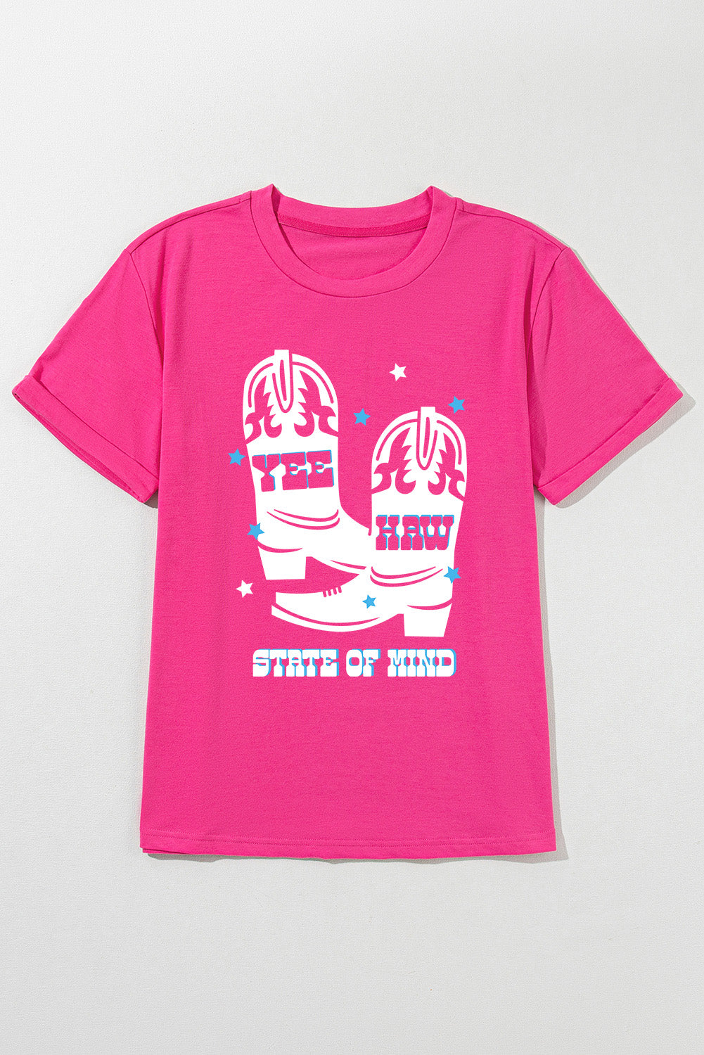 Camiseta gráfica de manga corta y cuello redondo