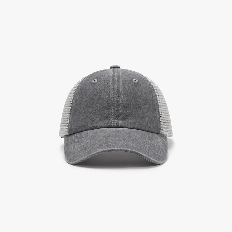 Gorra de béisbol ajustable de malla transpirable