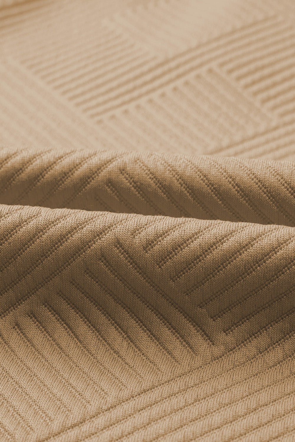 Conjunto de top con cuello texturizado y pantalones de pierna ancha