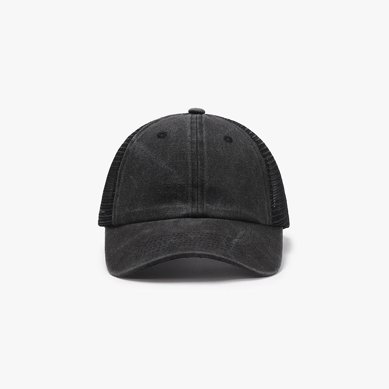 Gorra de béisbol ajustable de malla transpirable