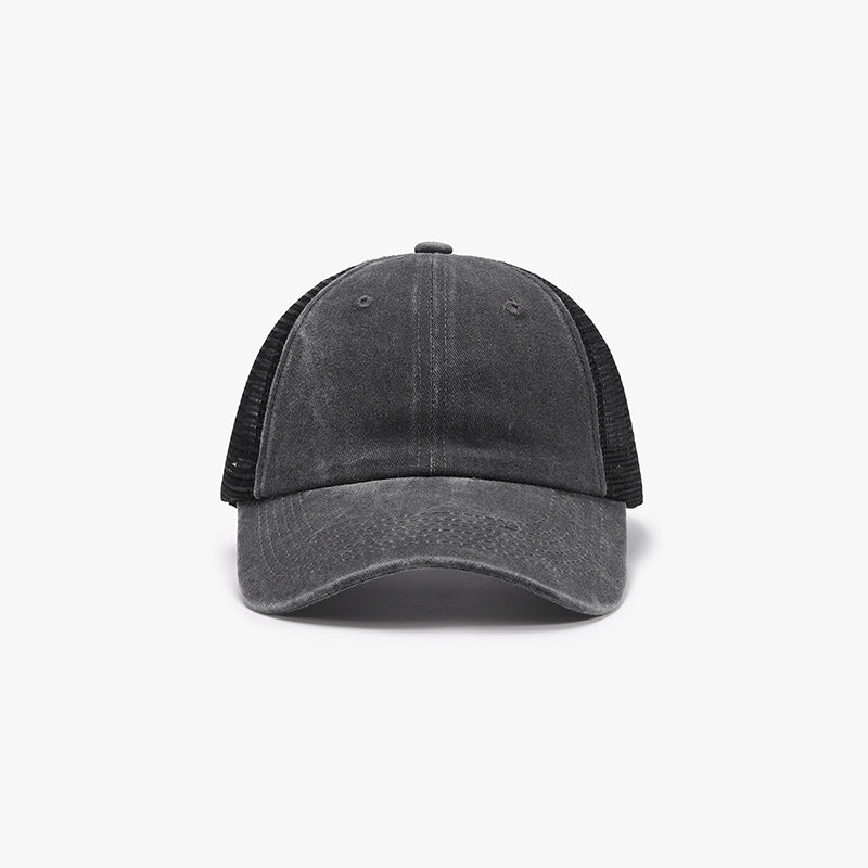 Gorra de béisbol ajustable de malla transpirable