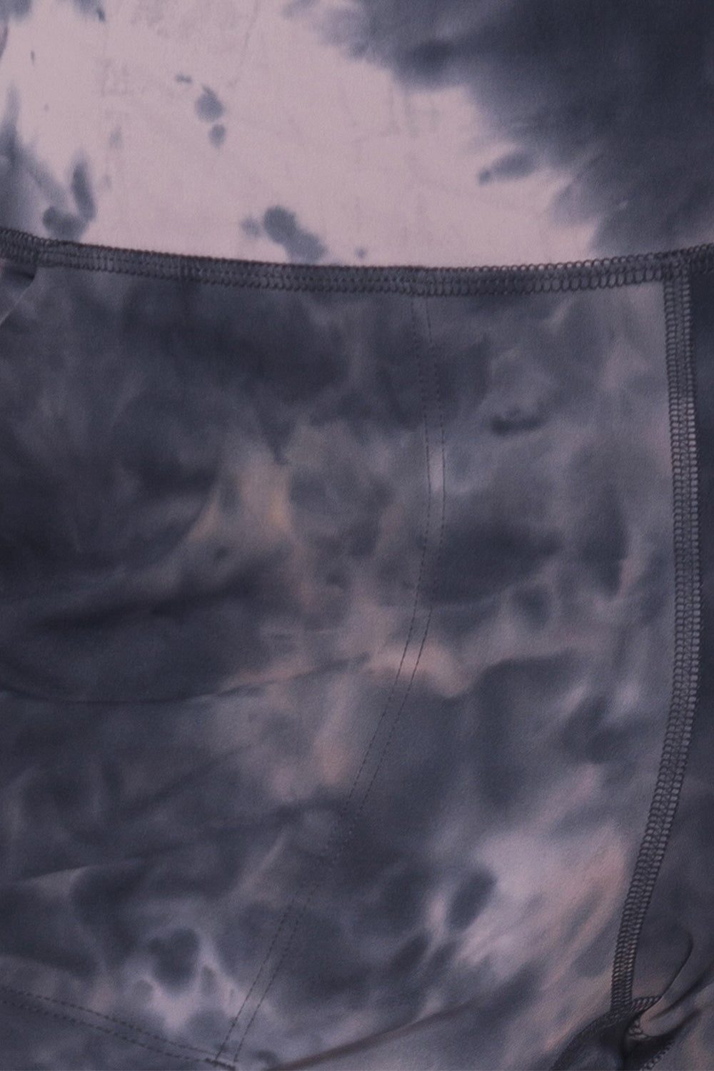 Leggings Depot Leggings recortados de cintura alta con efecto tie-dye