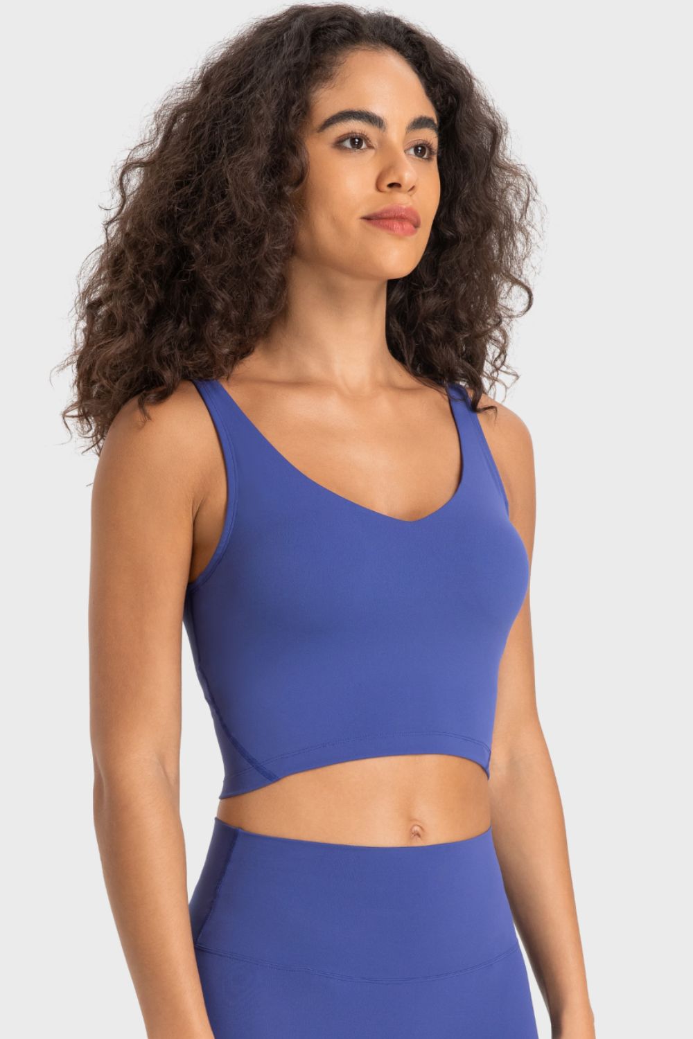 Millennia Deep V-Neck Crop Sports Bra