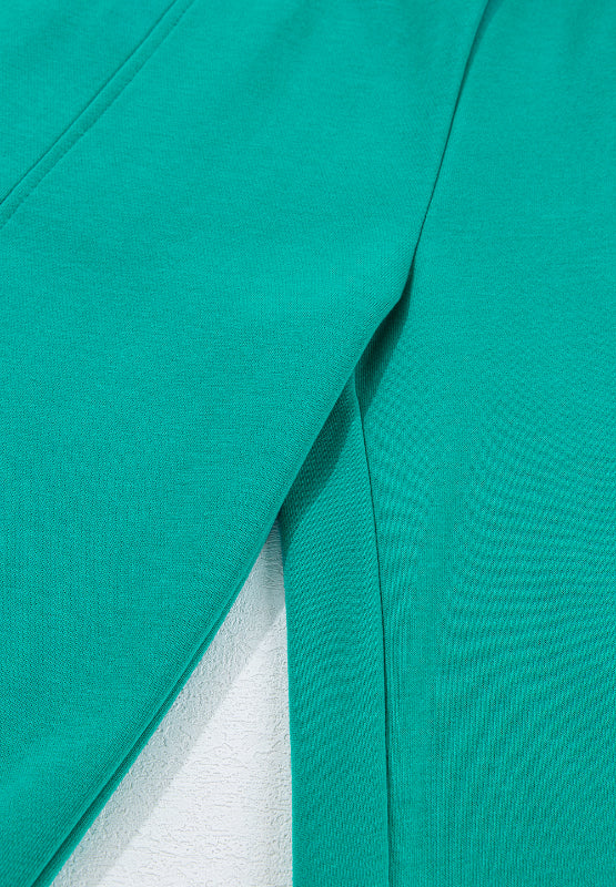 Conjunto de pantalón con cordón y camiseta de manga larga con cuello redondo de talla grande
