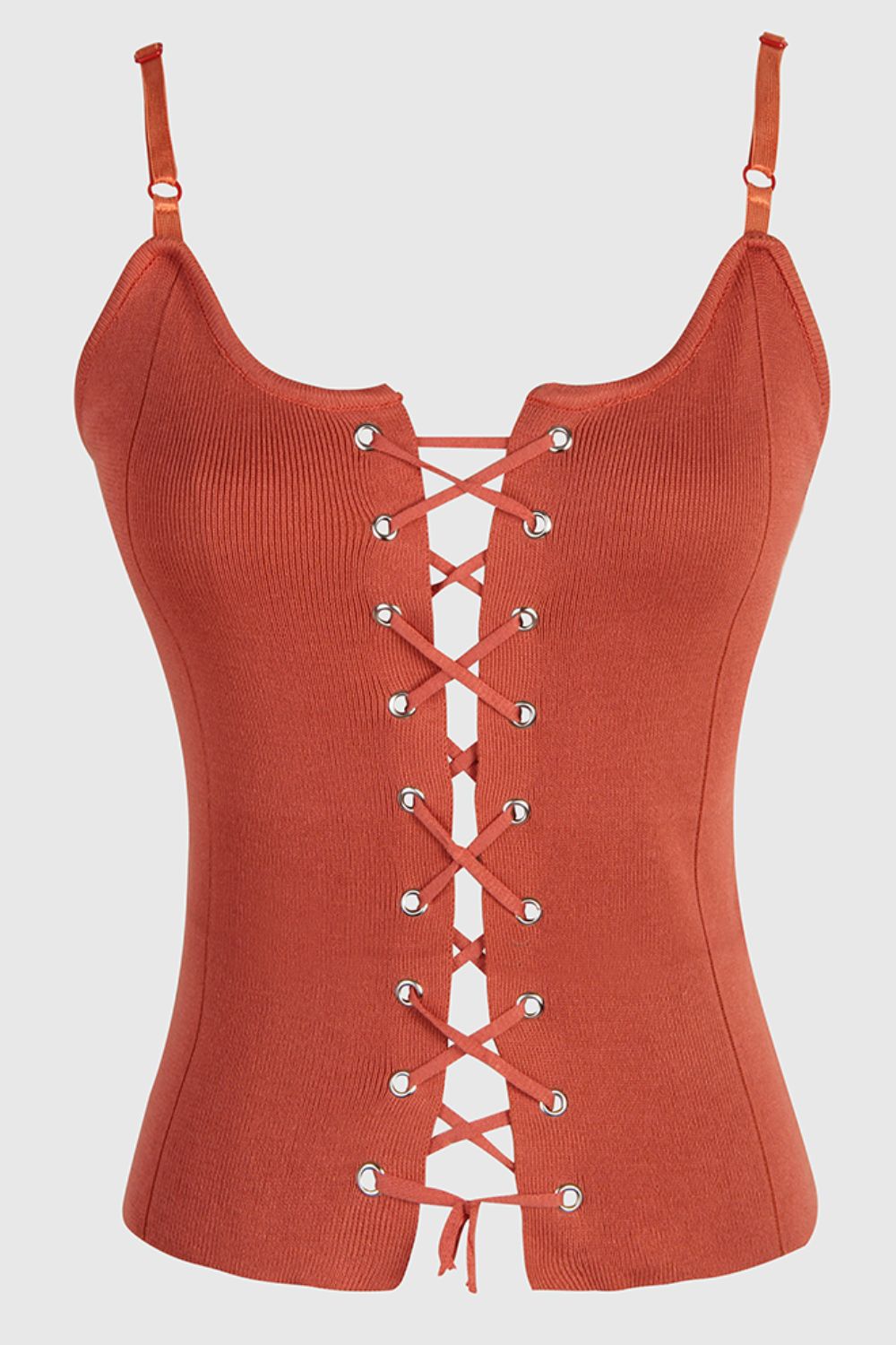 Camisola de punto con cordones