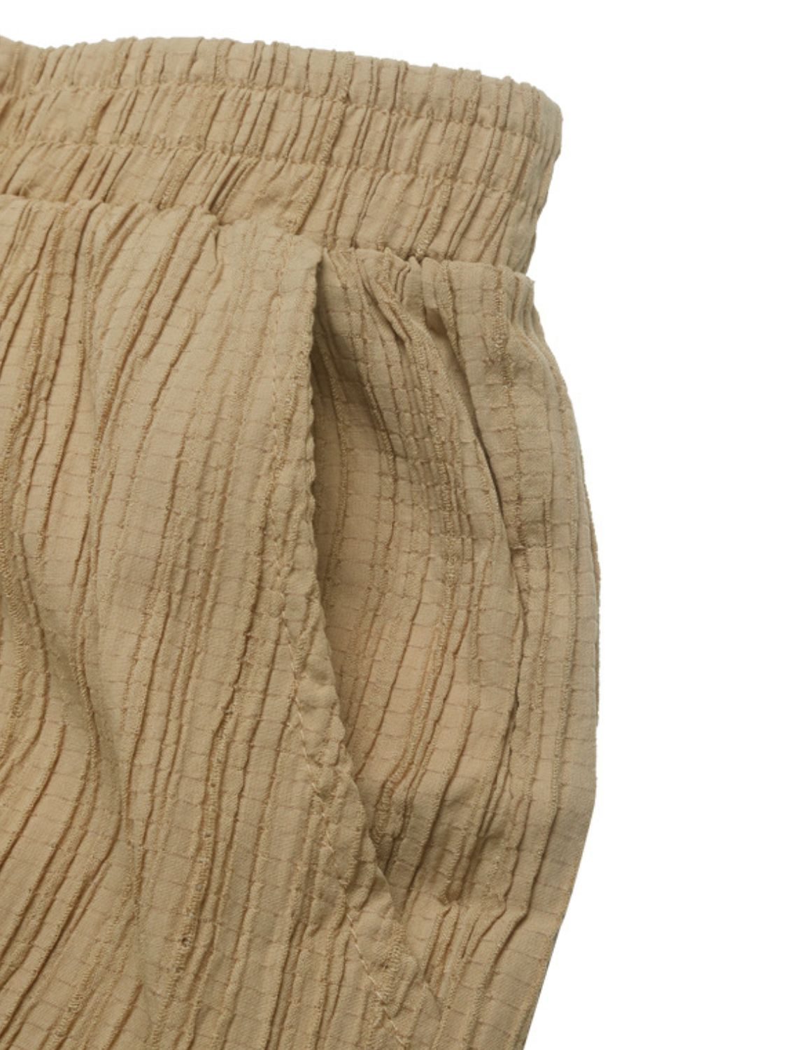 Pantalones deportivos de cintura alta con textura Perfee