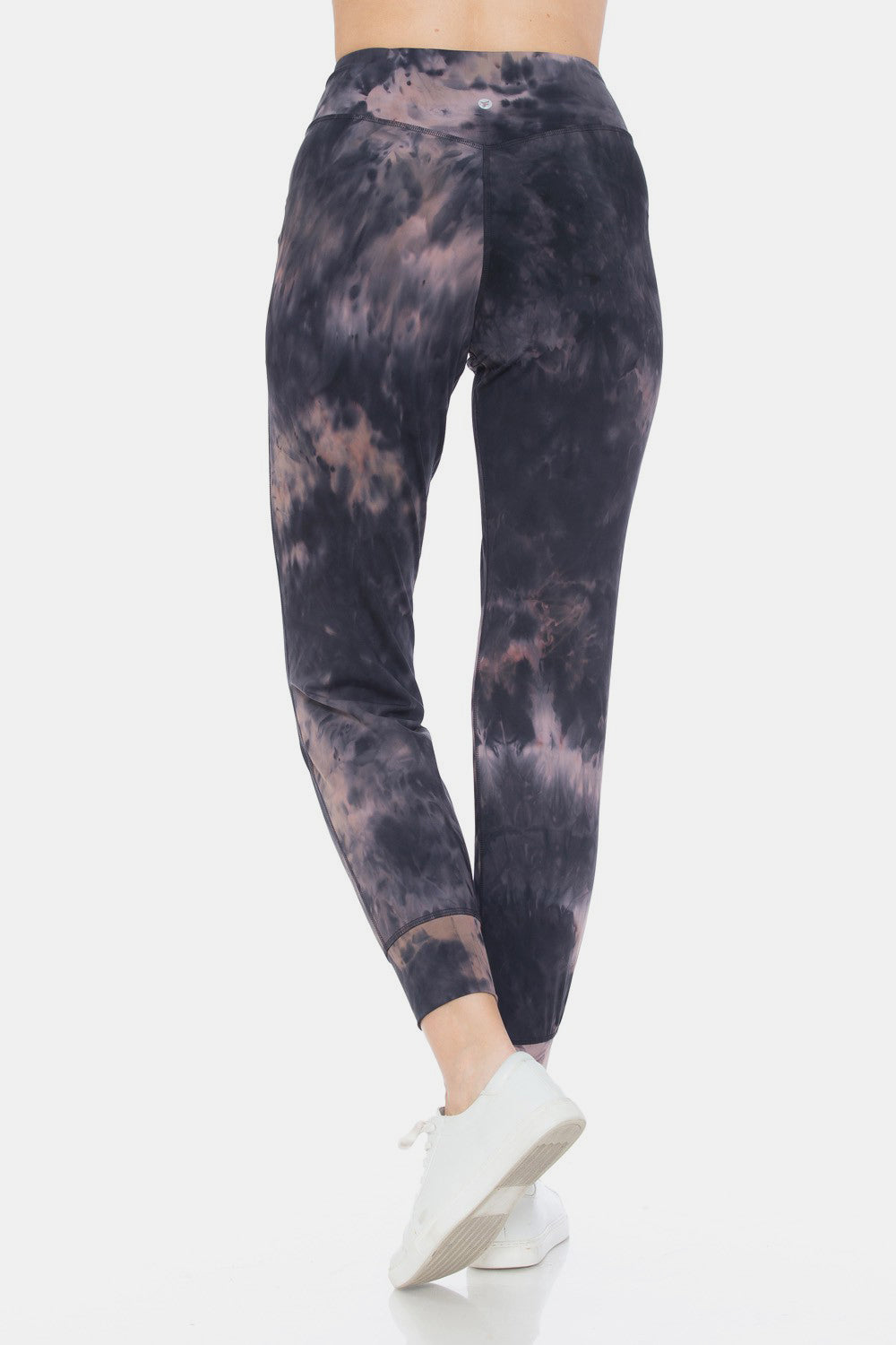 Leggings Depot Leggings recortados de cintura alta con efecto tie-dye