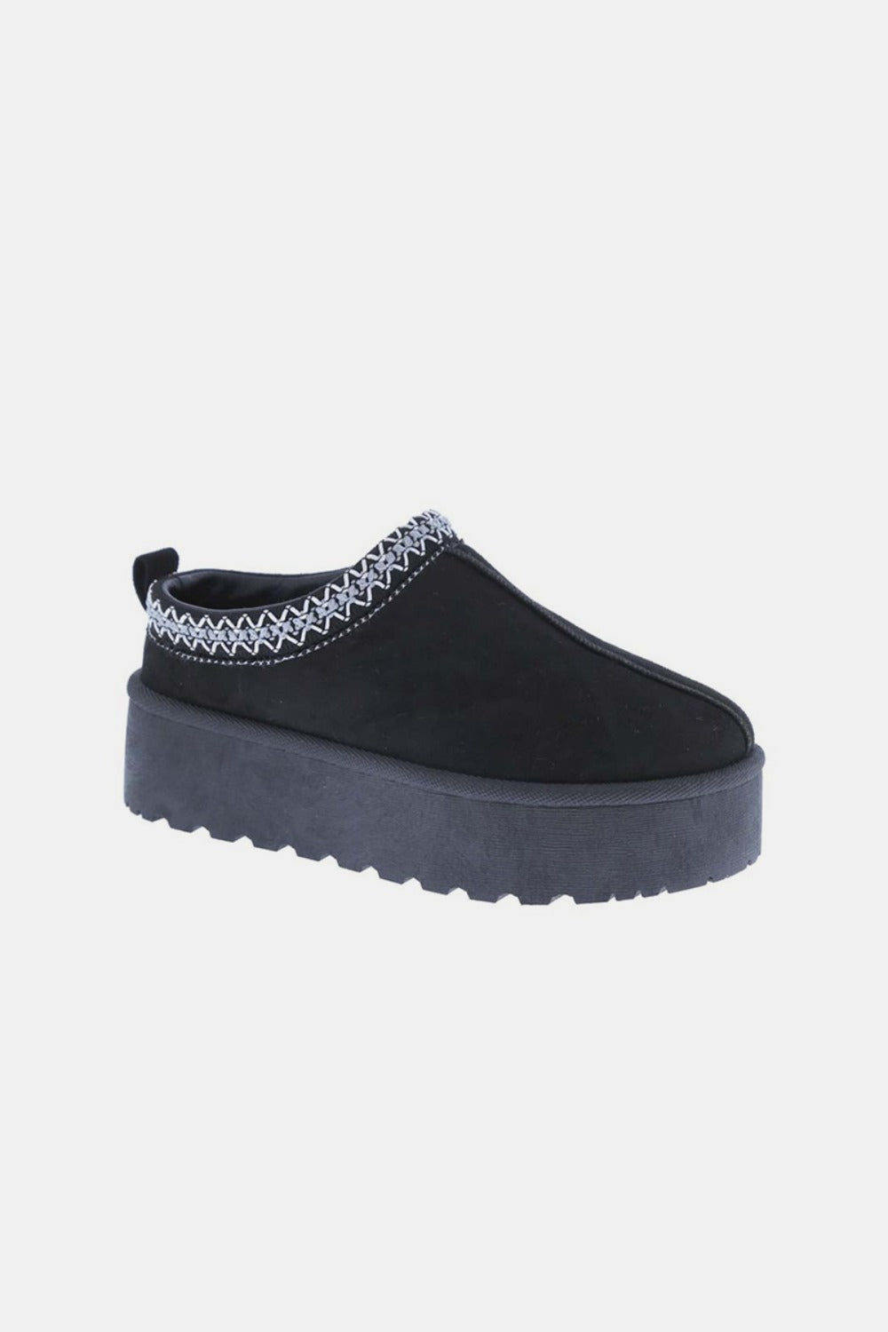 Botas sin cordones con plataforma y ribete bordado de Weeboo