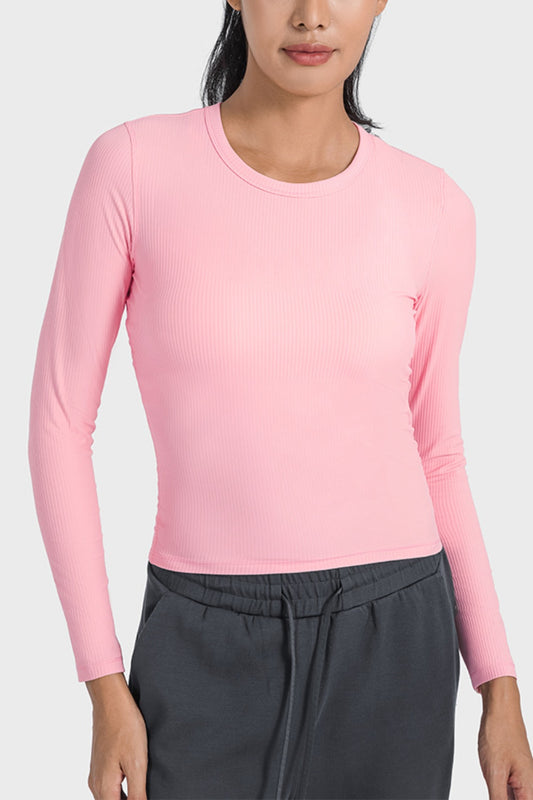 Camiseta deportiva de manga larga y cuello redondo Millnia
